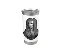 Sir Isaac Newton Ritratto Viso Scienza Gravità Bicchiere termico in acciaio inox doppia parete
