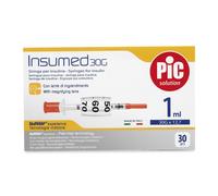 PiC Solution Insumed 30G x 12,7mm 30 Siringhe da insulina 1 ml