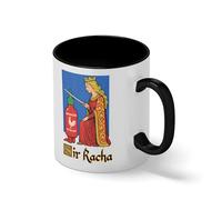 Sir Racha Funny Hot Sauce Coffee Mug - Medieval Pun Sriracha Chili Lover Gift - Novelty Spicy Food Humor Cup Bianco tazza di caffè con Nero Rim & Handle Mug