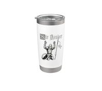 Sir Render Surrender - Divertente meme del Cavaliere del Rinascimento Bicchiere termico in acciaio inox doppia parete