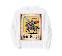 Sir Ringe Divertente Cavaliere Medievale Gioco di Parole Felpa