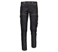 Sir Safety MC119 - Pantaloni da uomo con simbolo elasticizzato, leggeri e traspiranti per il lavoro, Nero , 58