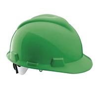 Sir Safety System Cosmos Elmetto, Polietilene ad Alta Densità, EN 397:2012+A1:2012, Bardatura a 4 Punti, Rotella di Regolazione, U, Blu, Giallo, Bianco, Arancio, Rosso, Verde