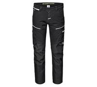 Sir Safety System Gemini Guard Short - Pantaloni da Lavoro 4-Way Stretch 250 g/m2, Rinforzi Ripstop Cationici, Idrorepellenti, Comfort e Resistenza, Nero, 46