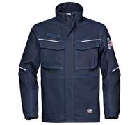 Sir Safety System Polytech Max 2/1 Giacca da Lavoro Uomo Multinorma Ignifugo Antistatico, 495 g/m² anteriore, 2 Tasche, Protezione Arco Elettrico APC 2, UNI EN ISO 11612:2015, 44-62, Blu Scuro