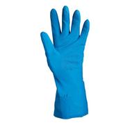 Sir Safety System Safetril Guanti Protezione Chimica Nitrile, Rivestimento in Nitrile, EN ISO 374-1:2016+A1:2018 Tipo B KOPT, EN 388:2016+A1:2018 2101X, 9, Azzurro, Confezione da 12 paia