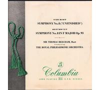 Sir Thomas Beecham - Franz Schubert , Ludwig van Beethoven , The Royal Philharmonic Orchestra , Sir Thomas Beecham - Symphony No. 8 In B Minor ("Unfinished") / Symphony No. 8 In F Major, Op. 93 - Columbia - 33CX1039