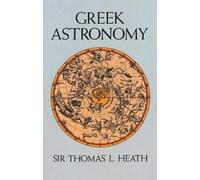Sir Thomas Heath Greek Astronomy (Tascabile) Dover Books on Astronomy