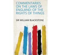 Sir William Blackstone William Commentaries On The Laws Of En Book NUOVO