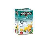 Sir Winston Tea® | Tè Freddo al Limone | Zero Zuccheri e Calorie | Nero Freddo Fresco & Dissetante - 18 Bustine (45 Gr)