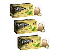 Sir Winston Tea® | Tè Nero Biologico Aromatizzato al Bergamotto - 3 x 20 Bustine di Tè (105 Gr) | Earl Grey BIO & Bergamotto