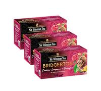 Sir Winston Tea, Tè Nero Cookies Lampone e Vaniglia, 60 Filtri (3 Confezioni da 20 Filtri), Bridgerton, con Aroma di Biscotto e Note Fruttate, Senza Lattosio, Glutine e Allergeni, Vegan