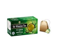 Sir Winston Tea® | Tè Verde con Tè Matcha - 1 x 20 Bustine di Tè (35 Gr) | Green Tea & Green Matcha