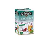 Sir Winston Tea® | Tè Verde Freddo Aroma al Fico e Melograno | Tè Zero Zuccheri e Calorie Fresco e Dissetante - 18 Bustine di Tè (45 Gr)