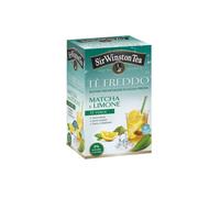 Sir Winston Tea® | Tè Verde Freddo Matcha e Limone | Tè Zero Zuccheri e Calorie | Tè Verde Matcha & Aroma Limone - 18 Bustine di Tè (45 Gr)