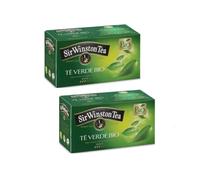 Sir Wiston Tea® | Tè Verde Biologico dalle Piantagioni del Nilgiri - 2 x 20 Bustine di Tè (70 Gr)