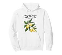Siracusa Limone Arte Italiana Amante della Frutta Italia Sicilia Vintage Felpa con Cappuccio