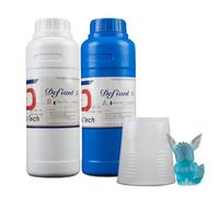 Siraya Tech Defiant - Kit di 10 stampi in silicone platino, ultra flessibili, sicuri per alimenti, durezza Shore 10A, facile da smettere di indurire, senza rivestimento, per stampe 3D in resina UV