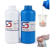 Siraya Tech Defiant - Kit di 25 stampi in silicone platino, 2 kg, per alimenti, durezza 25A, grande capacità, per resina UV, facile da interrompere l'indurimento, senza rivestimento, per colata in