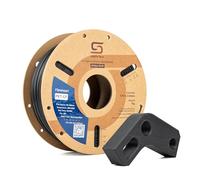 Siraya Tech Fibreheart PET CF 3D Filamento - Rinforzato in fibra di carbonio, ad alta resistenza e rigidità dimensionale stabile in foglio di alluminio, per parti forti e precise (nero, 1 kg)