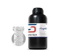 Siraya Tech Semplice Resina per Stampante 3D Lavabile in acqua Super Facile da Pulire e Stampa Resina di Indurimento UV LCD Richiede molto meno alcool per Stampa LCD DLP (Chiaro, 1 kg)