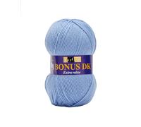 Sirdar Hayfield Bonus Dk Double Knitting, Fiordaliso (610), 100 g, Lana Acrilico, 280 unità