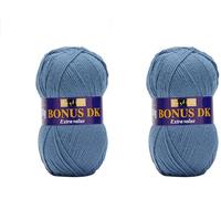 Sirdar Hayfield Bonus DK Double Knitting, Ocean Blue (609), 100 g (Confezione da 2)