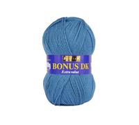 Sirdar Hayfield Bonus DK - Gomitolo doppio per lavoro a maglia, 100 g, colore: blu (558)