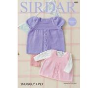 Sirdar Modello per Lavoro a Maglia - Snuggly 4 Strato, Abito E Grembiulino 4885