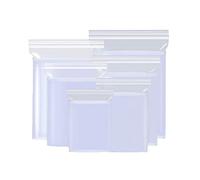 SIREBUY Buste trasparenti con ZIP - Sacchetti plastica trasparente richiudibili, sacchetti per vestiti, altissima resistenza 50 80μm, gioielli cucina Packaging, veri utilizzi (15 X 22)