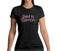 Sired A Damon - Donna T-Shirt - Vampiro - Salvatore - Ventola - Love -