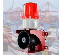 Siren Allarme Industriale a LED, Siren di Allarme Sonora e Luminosa da 110dB, Luci Stroboscopiche di Emergenza Impermeabili for Scuole, Centri Commerciali, Banche, Cantieri Edili