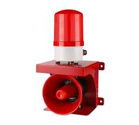 Siren Allarme Industriale da 120 dB con Luce Stroboscopica, Allarme Sonoro e Luminoso con Altoparlante Ad Alto Volume