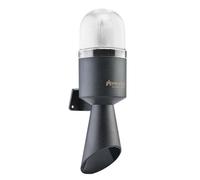 Sirena a LED con segnalazione ottica Bianco / 12-24V CA/CC