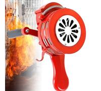 Sirena a manovella 120 dB - Allarme aereo portatile con volume regolabile e leva di controllo per avvisi di emergenza in occasione di eventi sportivi