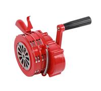 Sirena a manovella rossa, allarme portatile azionato manualmente for le scuole, manuale con sirena da 120 dB per emergenze, eventi sportivi