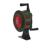 Sirena a manovella, sirena antiaerea portatile con allarme in metallo azionato manualmente, sirena di emergenza portatile ad alto volume regolabile 120 dB