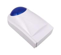 Sirena Allarme Antifurto 12v Blu in Plastico Volume Regolabile | Segnale Sonoro e Luce Lampeggiante, Cablaggio per Veicoli e Sicurezza Esterna