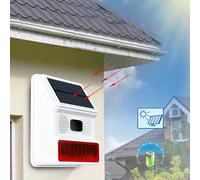 Sirena altoparlante solare wireless 433MHZ Sirena esterna 100Db Sirena di allarme di sicurezza con tromba super allarme