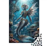 Sirena AtlantidePuzzle Premium Da 1000 Pezzi in Cartone Qualità Premium Corallo di mare profondo Antistress Per Adulti, Intrattenimento Familiare, Relax Mentale Attività Indoor 70x50cm/1000pcs