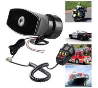 Sirena Autos,12V 100W Sirena Senzas Fili,Audio Autos Sirena,Sirena Per Auto Con 7 Toni,7 Tono Sound Car Sirena,Altoparlante Per Sirena Per Auto,Moto,Camion,Barca