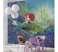 Bambina Foto Parati Disney Murale Parete di Ariel Castello Decorazione 366x254cm