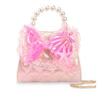 Sirena Borsetta Bambina Tracolla, Principessa Borsa Pochette con Il Set di Gioielli da Vestire per Bambini, Graziosa Piccola Portafoglio, Moda Crossbody Ragazze Sacca, Regalo Bimba Compleanno Natale