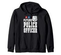 Sirena con Distintivo della Polizia per Bambini Future Police Officer Felpa con Cappuccio