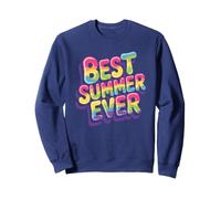 Sirena da Nuoto Vintage Best Summer Ever Sisters Vacation Felpa