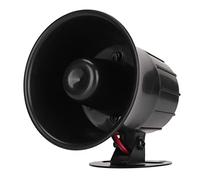 Sirena d'allarme cablata da 15 W, Sirena di sicurezza DC 6 a 12V Clacson d'allarme per auto con staffa, Prestazioni affidabili ad alta decibel per il di sicurezza domestica