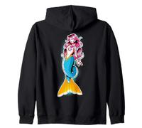 Sirena Dea Sirena Tatuata Felpa con Cappuccio