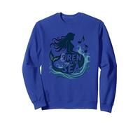 Sirena del Mare: Incantevole Melodia della Sirena Felpa, Unisex per Adulti, Blu Reale, L