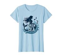 Sirena del Mare: Incantevole Melodia della Sirena Maglietta, Donna, Celeste, L