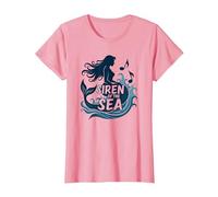 Sirena del Mare: Incantevole Melodia della Sirena Maglietta, Donna, Rosa, L